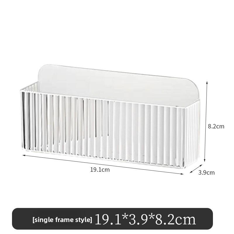 Mirror Cabinet Storage Box, No Need for Drilling, Wall-mounted with Compartments, Bathroom, Cosmetics, Lipstick and Mask Storage Rack