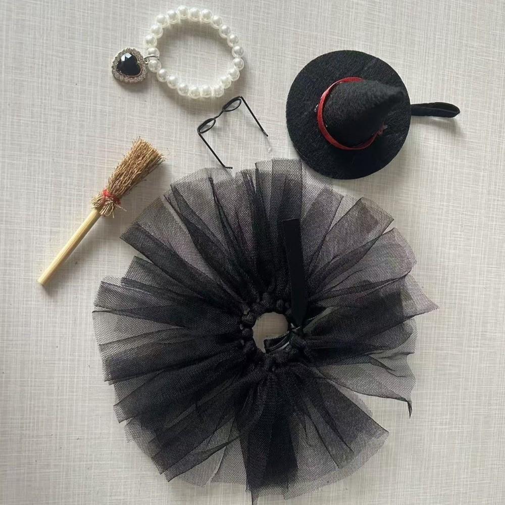 Wizard Hat Tulle Skirt Halloween Witch Goose Outfit Halloween Goose Decor Kit  Yard Decoration
