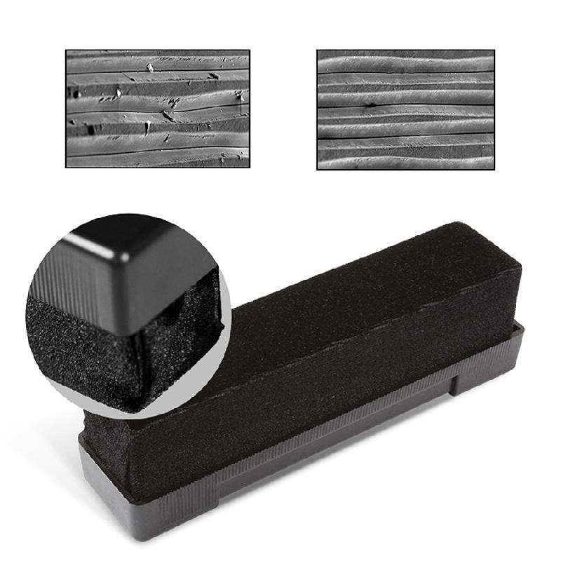 Set de Brosse de Nettoyage pour Disques Vinyles VCD Stylus Velours Nettoyeur Antistatique Kit Noir