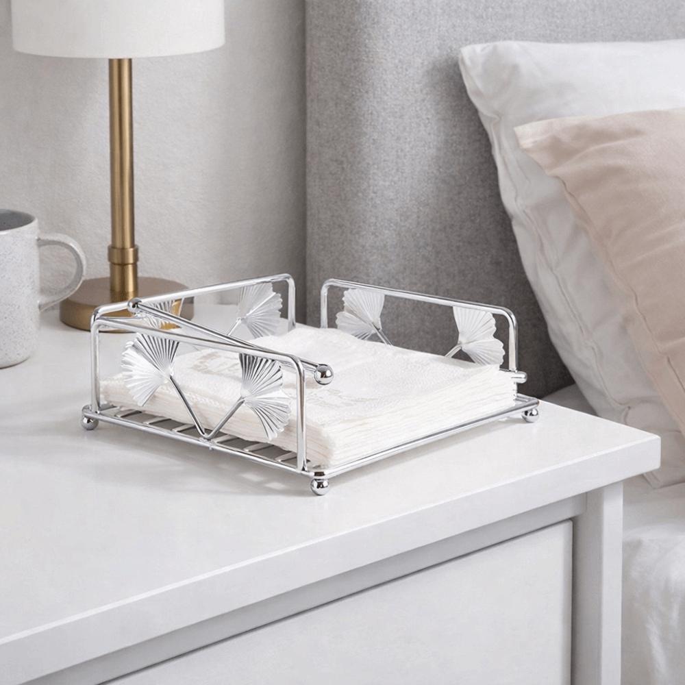 Hollow Out Napkin Holder Vintage Napkin Tray Sturdy Paper Organizer Desktop Placement
