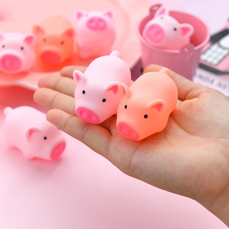 3/5/10Pcs Pet Cute 5cm Toys Screaming Rubber Pig Pet Toys Squeak Squeaker Chew Gift Home Decorations Funny Toy Pet Supplies