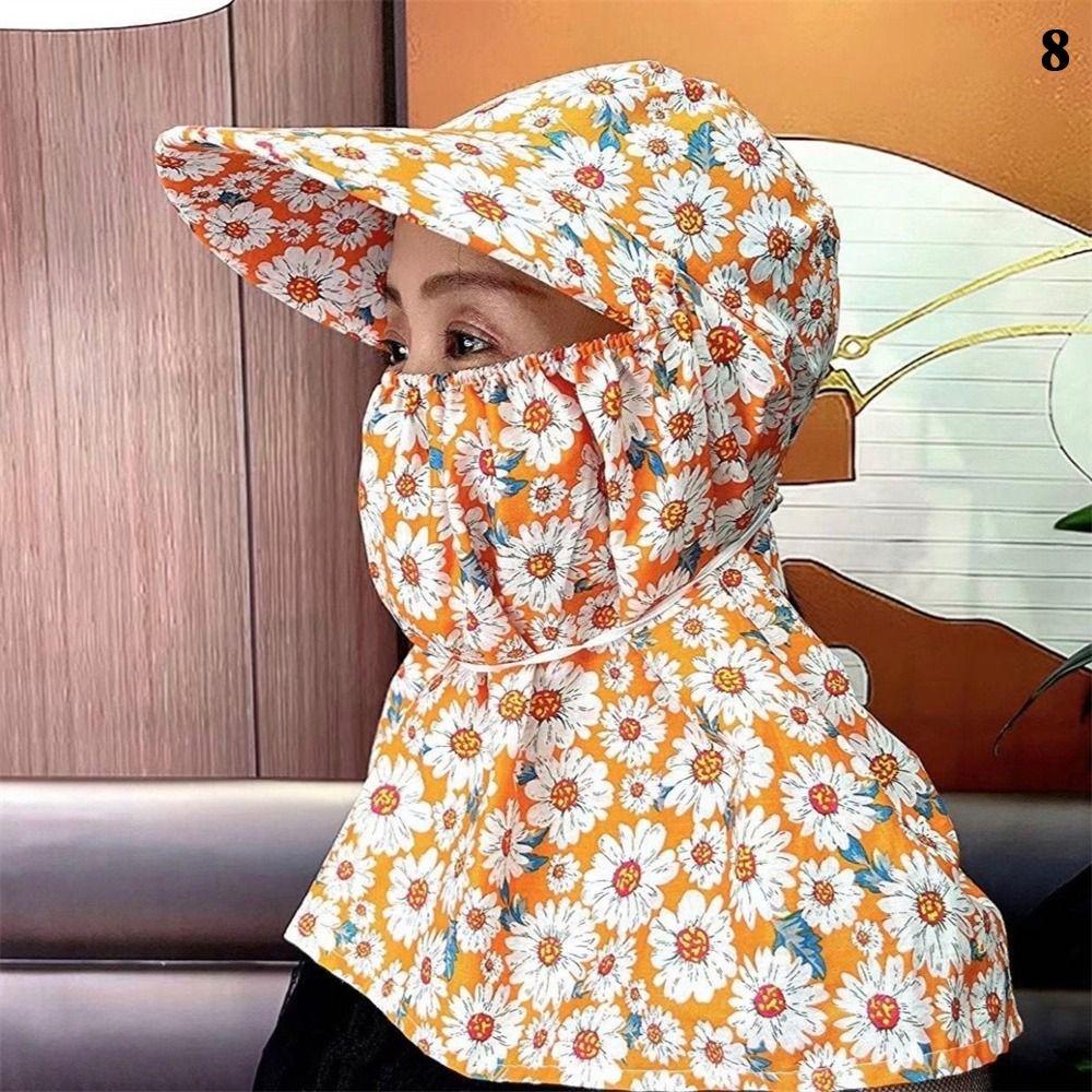 Summer Sun Hat Face And Neck UV Protection Protective Cover Ear Flap Women Hats Outdoor Fishing Hunting Hiking Leisure Hat