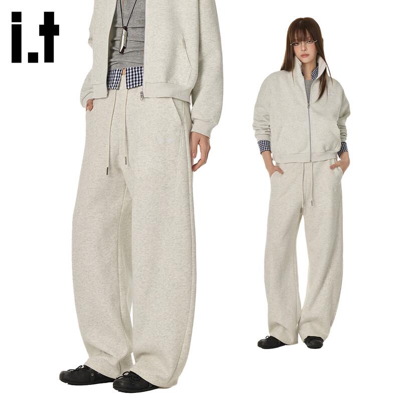 GROUND ZERO Women's Embroidered Wide-Leg Casual Pants