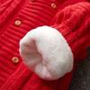 Thick Warm Infant Newborn Sweater Jumpsuit Hooded Kid Toddler Outerwear Baby Rompers