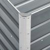 vidaXL Raised Bed Galvanized Steel 240x40x77 Cm Grey