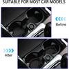 Car Cup Holder Coaster, 4PCS Silicone Non-Slip Vehicle Cup Holder ert Mat, Sift-Proof Spill Recessed Embedded in Bottle Protection Pad, Universal