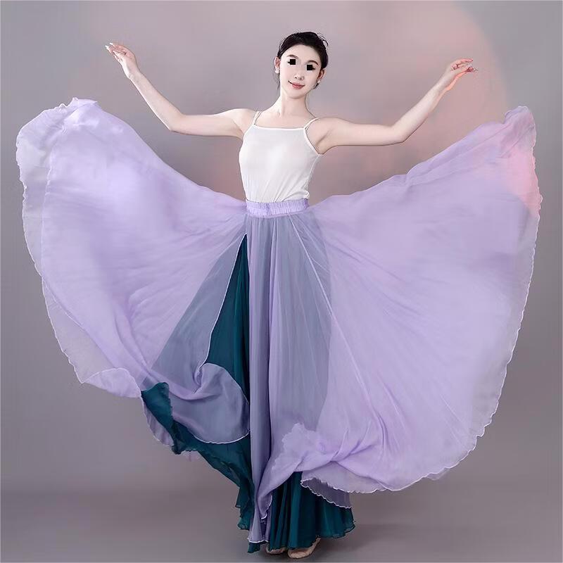 Women s 900-Degree Double-Sided Tencel Dance Skirt M