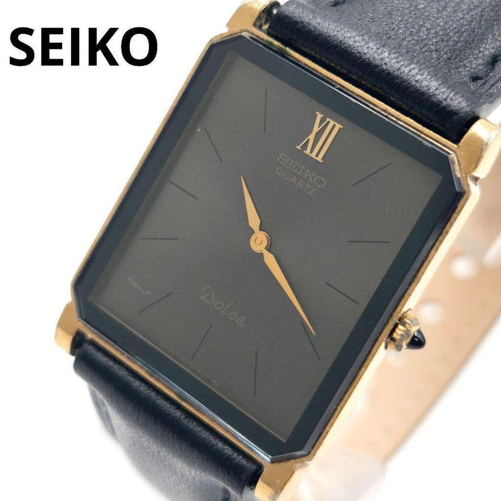 [USED] Rare working Seiko Dolce Square watch with battery and strap
