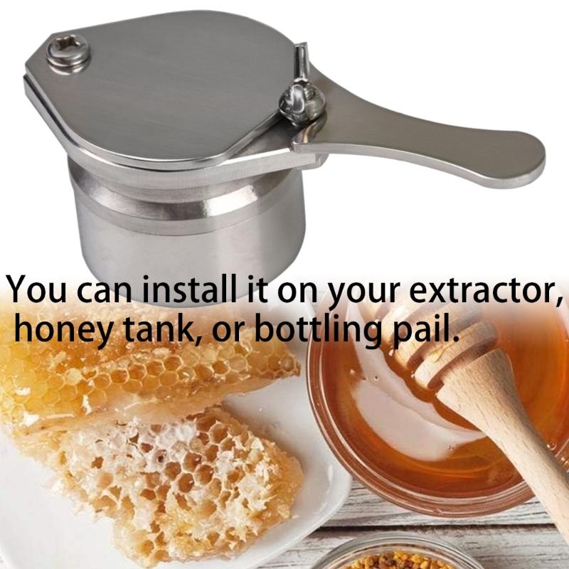 High Efficiency Beekeeping Honeys Valves Efficient Honeys Tap Valves Stainless Steel Texture for Home and Small Apiaries