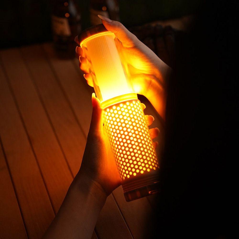 Portable Handle Auto Repair Lamp Natural Warm Light Portable Tent Light Tent
