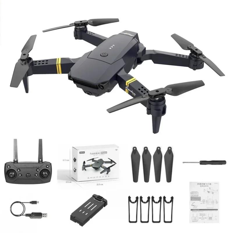 E58 Rc Drone Toy Dual Camera Optical Flow Positioning WiFi FPV Helicopter Quadcopter Foldable Aerial Selfie Kids Gift