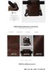 Genuine Leather Men's Vertical Crossbody Phone Waist Bag with Belt Loop (8-Inch)