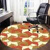1pc Dogs Pattern Office Round Area Rug, Indoor Mat Suitable For Office, Under Office Chairs Bedroom Living Room Home Decor, Room Deco 103