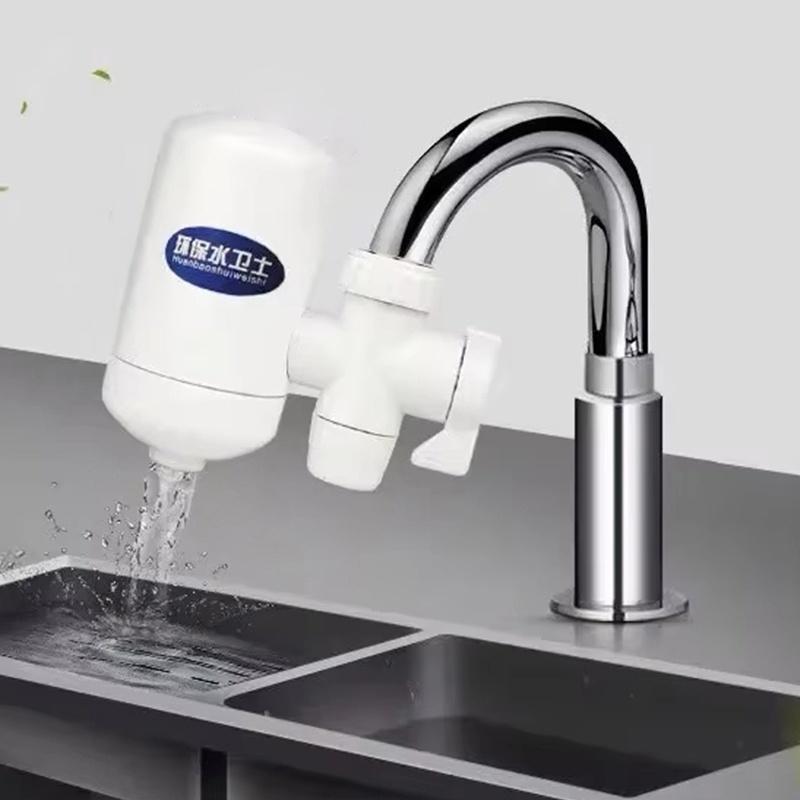Küchenarmaturfilter Keramikwasserreiniger Lebensmittelqualität BPA-frei Wasserhahnfilter für den Haushaltsküchenspülbeckengebrauch