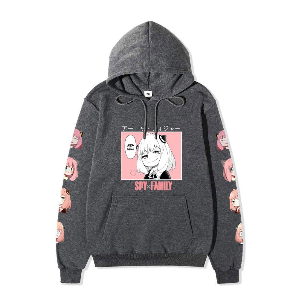 Spy X Family Anya Forger Anime Graphic Hoodie Unisex Winter Fleece Lined Warm Hooded Sweatshirt Men Women Daily Casual Long Sleeve Pocket Pullover