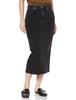 Lee Stretch Denim Long LL2725 Women's Skirt, Black,