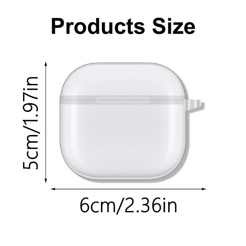 Protective Case Dustproof Water Resistant Guarding Against Everyday Wear Clear Protective Sleeve Suitable for Air Pods 4