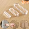 New 4PCS Invisible Self-Adhesive Handle Transparent Soft PU Sliding Door Handles Kitchen Cabinet Glass Door Drawer Pull Handles