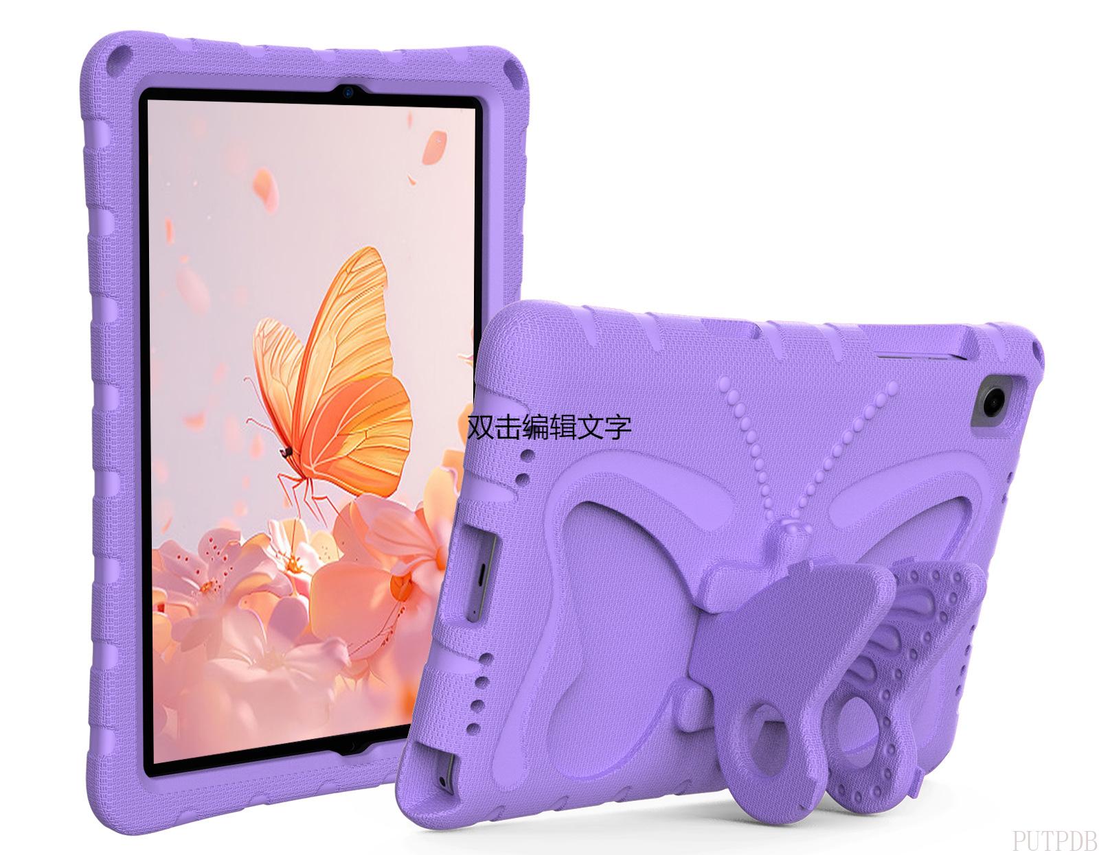 NIEUWE EVA Kinder Vlinder Stand Case Voor Samsung Tab A11+A9+Plus 11 SM-X210 X216B Tablethoes Tab A11/A9 8.7 X110/X115 Funda+Riem Tab A11 (8.7inch)