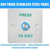 Waterproofed Stainless Steel Round Doorbells Exit Push Button For Outdoor Use In Garden Garages And High Moisture Areas