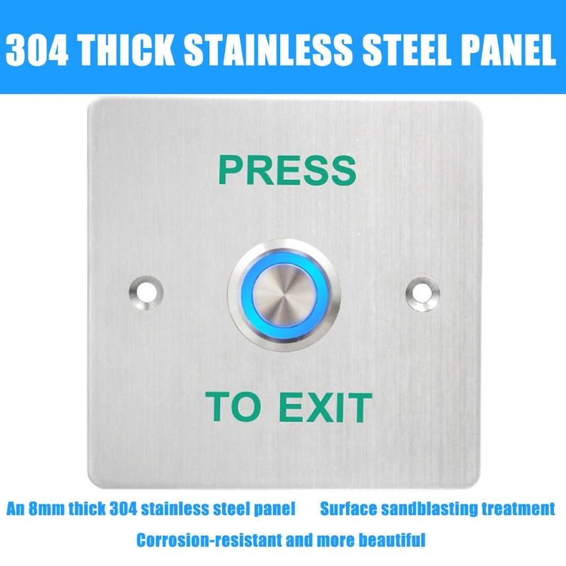 Waterproofed Stainless Steel Round Doorbells Exit Push Button For Outdoor Use In Garden Garages And High Moisture Areas