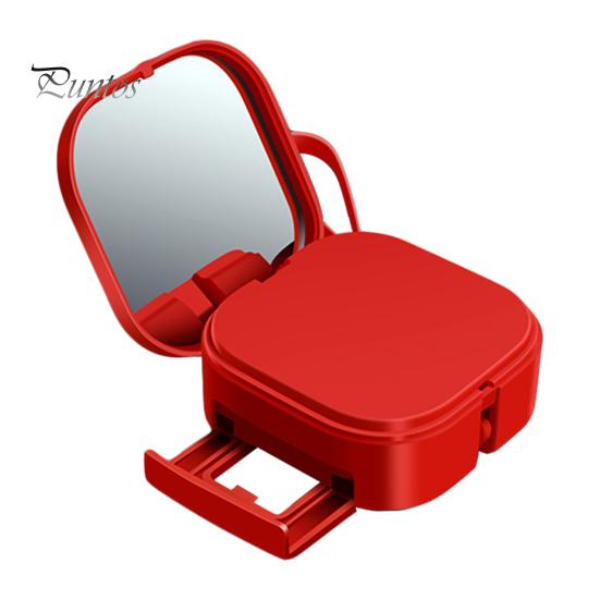 

Кабель для передачи данных 3-в-1 Выдвижной Многофункциональный Не спутывается Регулируемая длина Держатель для телефона с зеркалом для макияжа 8-контактный Type-C Micro USB Multi Fast красный