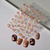 Niedlicher Cartoon Capybara Nagelsticker Braunes Capibala Selbstklebendes Abziehbild Nagelkunststicker Weiche Geprägte Nagelkunstdekoration