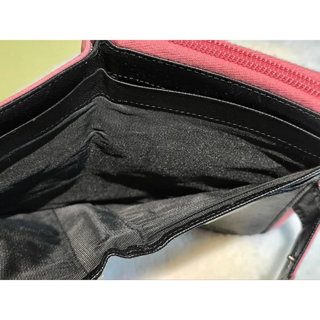 Used PRADA Vintage TESSUTO Nylon Wallet Pink Triangle Logo