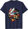 Pokémon Epic Cinderace Fireball Play Big Chest Circle Logo T-Shirt S-4XL Unisex