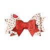 New Children's Christmas Hairpin Bow Red Santa Snowman Deer Hairpin Headwear Girls Kids Hair Accessories
