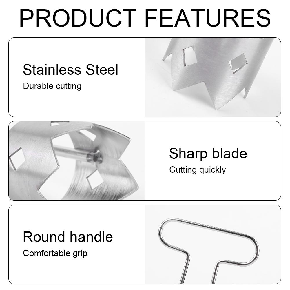 Red Bell Pepper Corer 304 Stainless Steel Pepper Corer Seed Remover Tool Fruit Core Remover Pepper Deseeder Kitchen Gadget