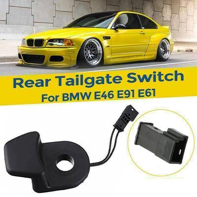 Car Rear Tailgate Window Key Button Micro Switch 9200673 for BMW 5 Series E61 LCI 2005-2010 ABS Accessories