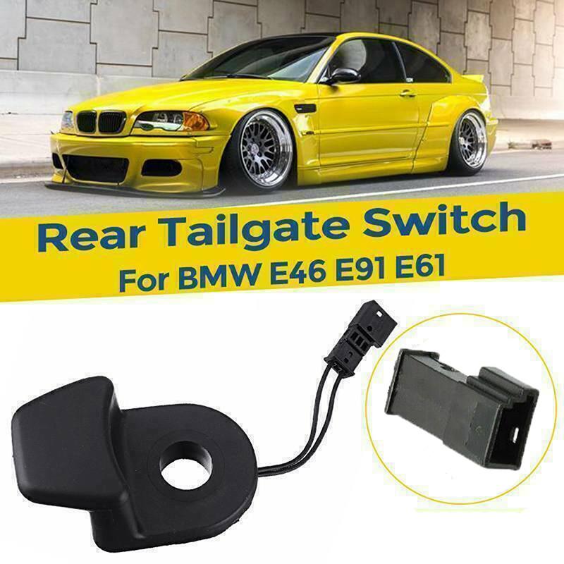 Car Rear Tailgate Window Key Button Micro Switch 9200673 for BMW 5 Series E61 LCI 2005-2010 ABS Accessories