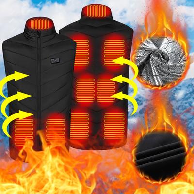 שודרג לאחרונה Dual Control 9 וסט חימום טמפרטורה קבועה וסט חימום חשמלי אינטליגנטי