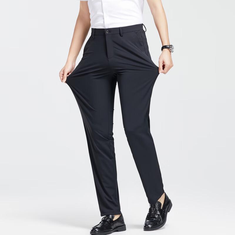 Men's 2025 Autumn Elastic Waist Straight-Leg Casual Pants