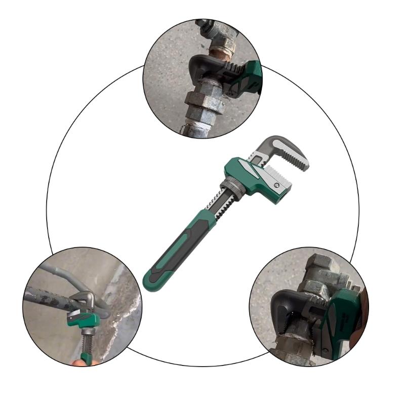 Multipurpose Quick Pipe Wrench, Comfort Grips Hand Tool for Plumbers and Enthusiasts