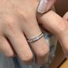 PANJBJ 925 Sterling Silver Geometry Ring for Women Zircon Stars Extremely Fine Versatile Engagement Jewelry Gift Dropshipping