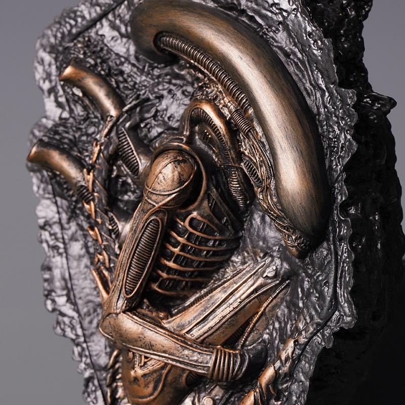 Alien Romulus Original Alien Wandmontierte Actionfigur Sammlerstück Modell Dekoration für Sci-Fi-Enthusiasten