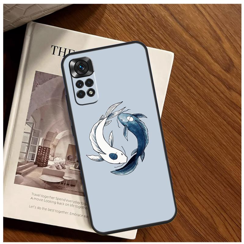 

Koi Fish Yin Yang Case For Xiaomi Redmi Note 13 14 9 10 11 12 15 Pro Plus Cover For Redmi 15 C 14C 10C 12C 13C Redmi 14C