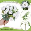 1Bunch Rose Artificial Flowers Bouquet for Wedding Table Birthday Party Home Decoration Supplies Vase Ornament Silk Fake Flower