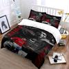 Football Star Bedding Set with Red Theme Bedding set (1 duvet cover, 2 pillowcases, duvet not included)