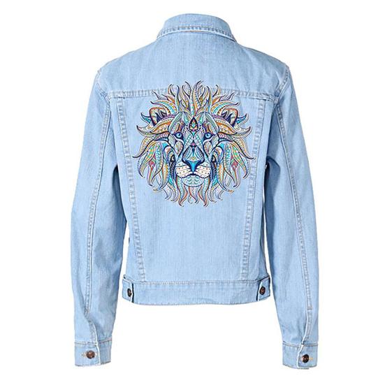 Fashion DIY Lion Iron-on Heat Transfer Clothes Patches Stickers Applique Decor