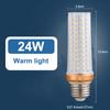 Brightness E27 E14 Led Bulb Corn Lighting Lamp 12W 16W 24W 2835 Smd Lamps 110V 220V Home Decor Replace Halogen Lights White
