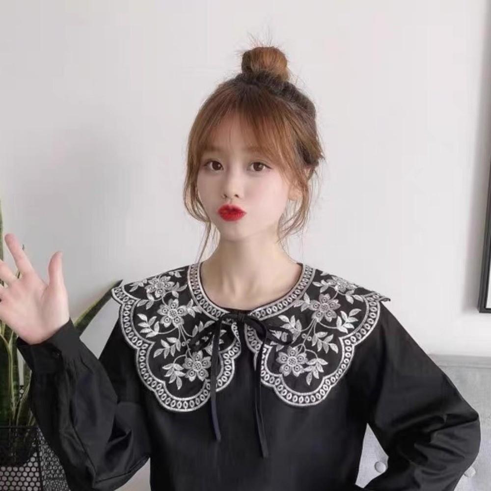 Mesh Crochet Shawl Detachable Collar Sweet Blouse Shoulders Fake Collar  Summer