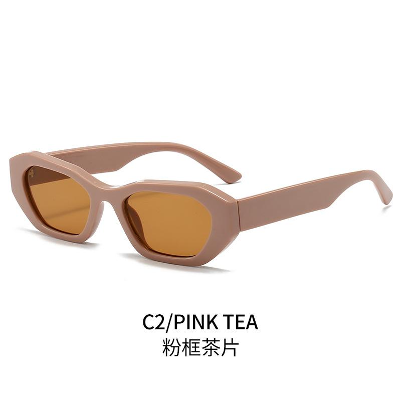 Fashion Personality Small Frame Irregular Sunglasses  Trend Personality Hip-Hop Concave Modelling Pc Sunglasses