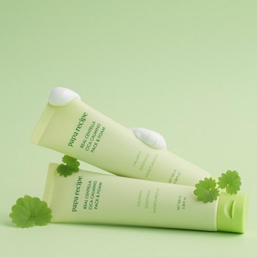Paparecipe Eggplant Clearing / Real Centella / Teatree Pack & Foam 100ml