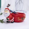 Santa Resin Storage Tray Fruit Dish Key Catchall Organizer For Home Entry Table Desk Christmas Party Centerpiece Gift For Family
