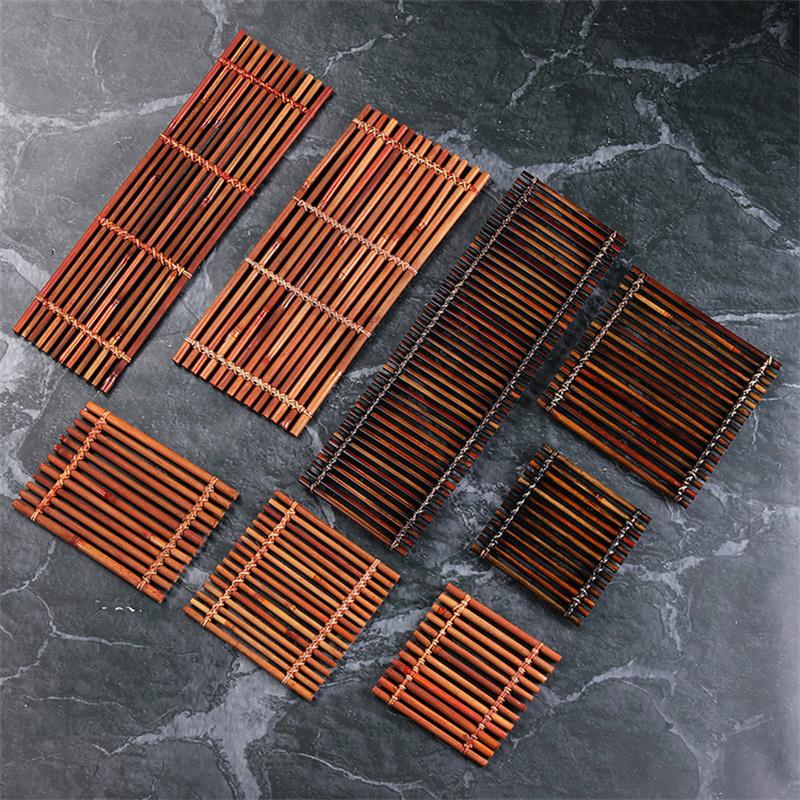 Japanese Material Placement Plate Decorative Sashimi Bamboo Chops Bamboo Fence Seafood Pose Props Decorations and Ornaments