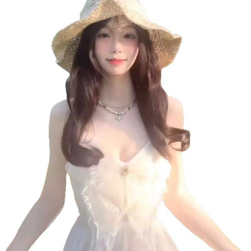 Elegant European Mesh Summer Dress - Xilan Butterfly Dream