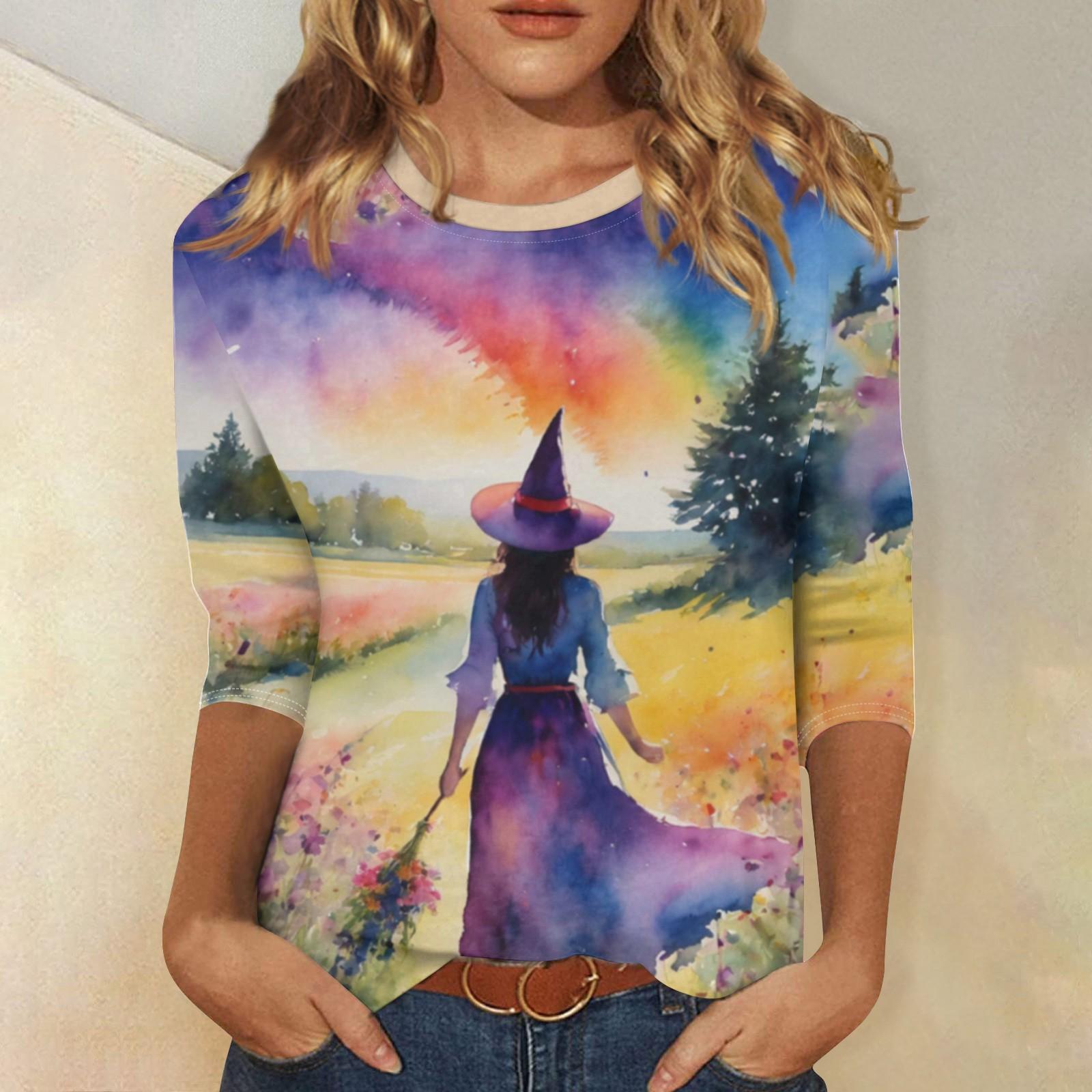 Женские летние рубашки с рукавом 3/4 — фото 12